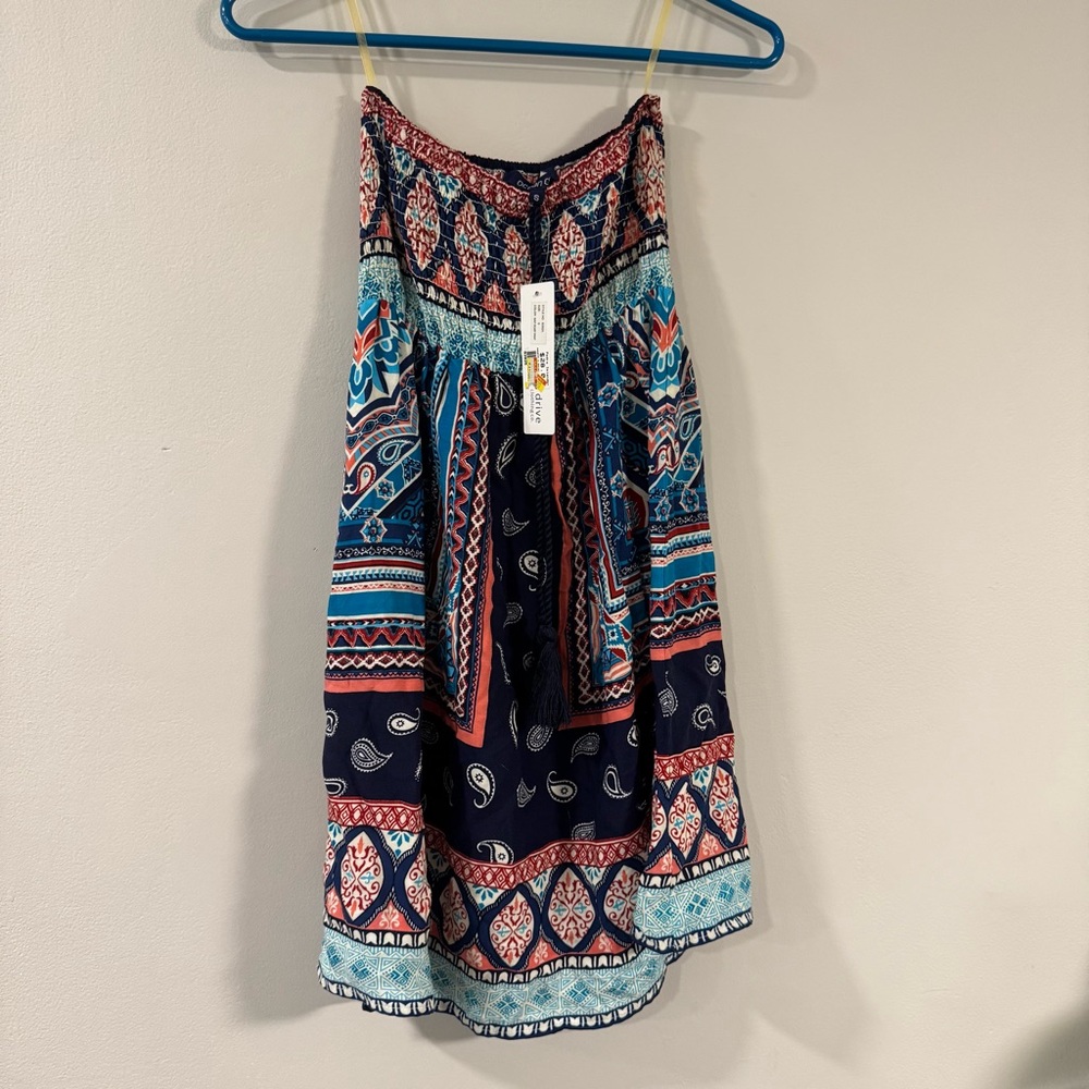 Ocean Drive Multicolor Boho Midi Skirt